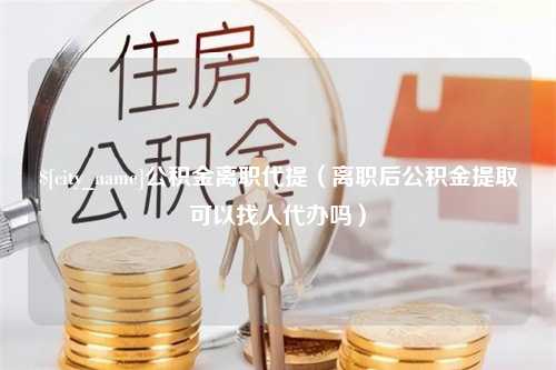 江西公积金离职代提（离职后公积金提取可以找人代办吗）